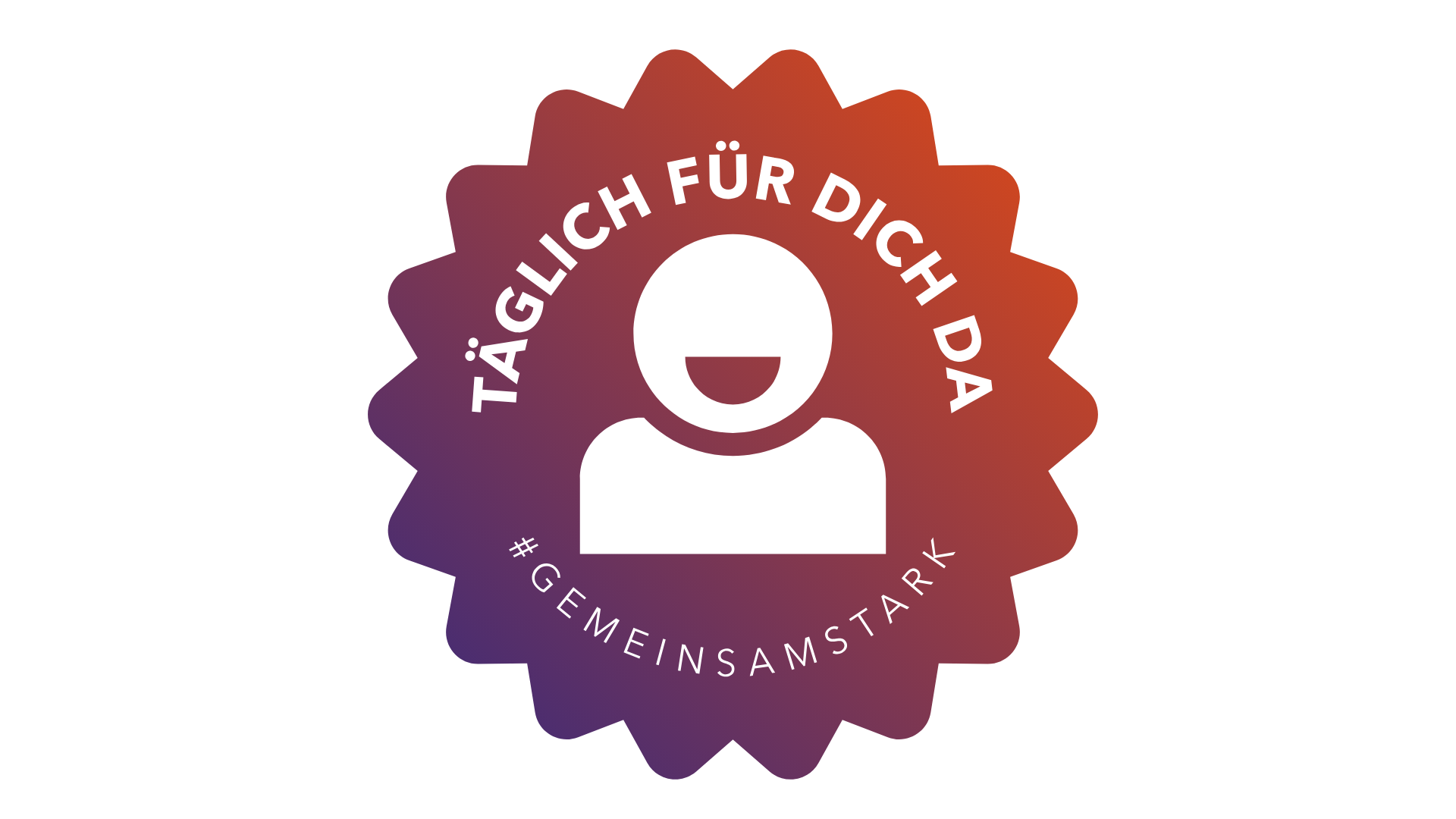 # GeminsamStark, täglich für die da unser Sticker