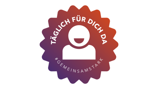 # GeminsamStark, täglich für die da unser Sticker