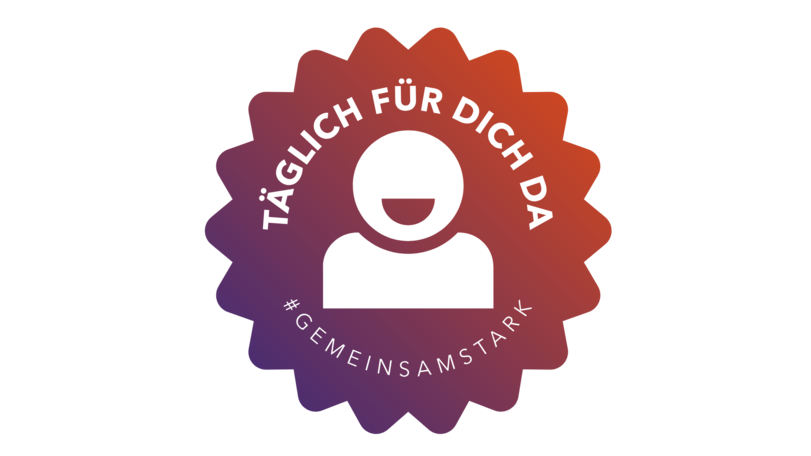 # GeminsamStark, täglich für die da unser Sticker