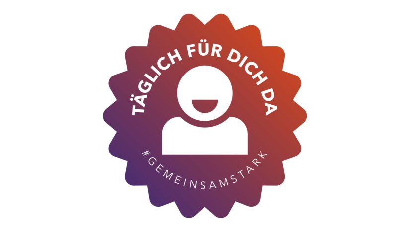 # GeminsamStark, täglich für die da unser Sticker
