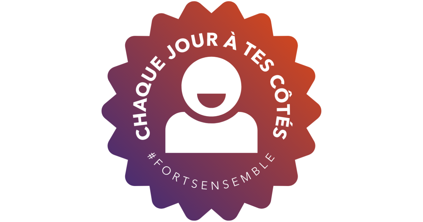 Une image de notre slogan : #EnsemblePlusForts, là pour toi chaque jour.