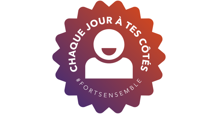 Une image de notre slogan : #EnsemblePlusForts, là pour toi chaque jour.